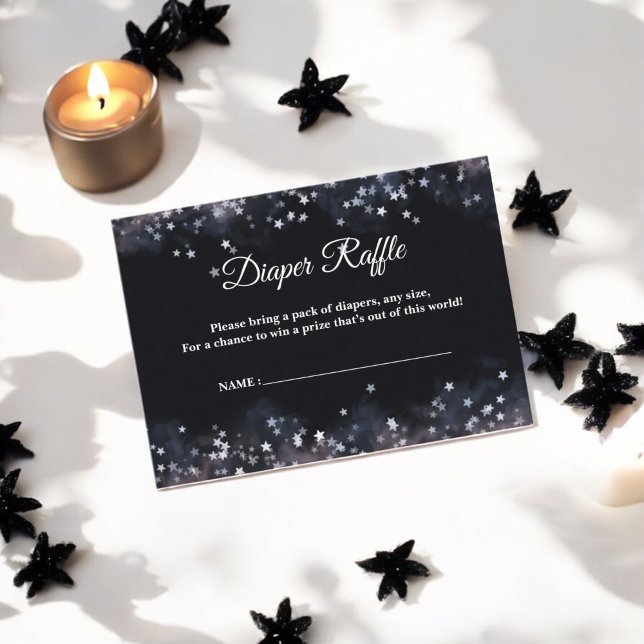 Watercolor Celestial Boy Baby Shower  Enclosure Card (Creator Uploaded)