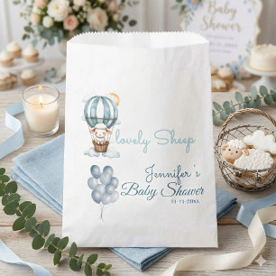 Watercolor Celestial Sheep & Balloons Baby Shower  Favour Bag