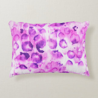 Watercolor Cheetah: Light Animal Print. Accent Pillow
