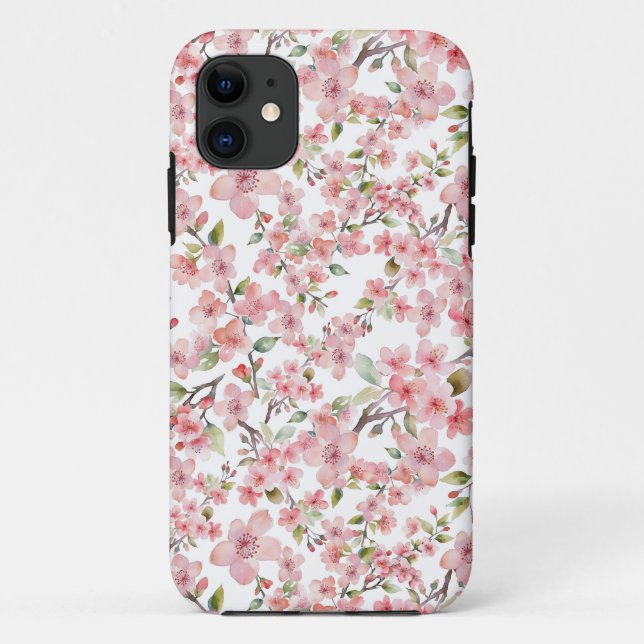 Watercolor Cherry Blossom Case-Mate iPhone Case (Back)