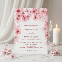  Watercolor Cherry Blossom Wedding