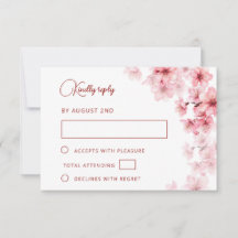 Watercolor Cherry Blossom  Wedding