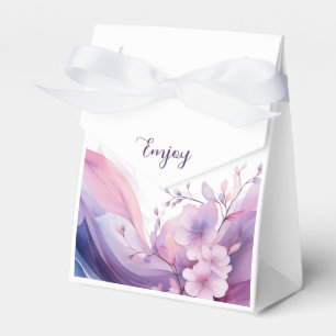 Watercolor Cherry Blossoms-Wedding  Favor Box