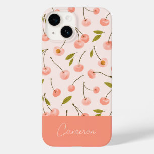 Watercolor Cherry Pattern Case-Mate iPhone 14 Case