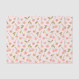 Watercolor Cherry Pattern Tissue Paper