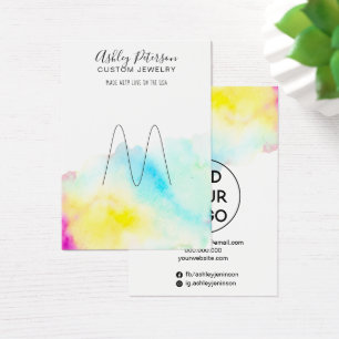 Watercolor chic jewellery ring holder display