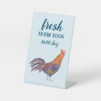 Watercolor Chicken & Eggs for Sale CUSTOM 