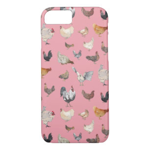 Watercolor Chickens Case-Mate iPhone Case