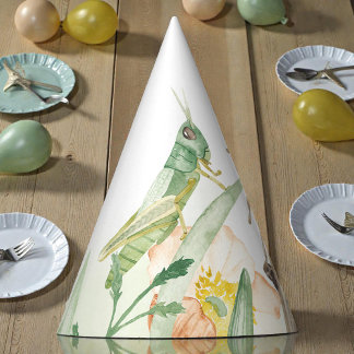 Watercolor Child's Bug Insect Birthday Party Hat