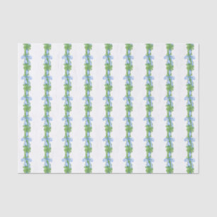 Watercolor Chinoiserie Bow Garland Christmas Tissue Paper