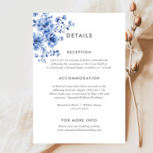 Watercolor Chinoiserie Details Enclosure Card