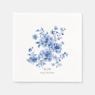 Watercolor Chinoiserie floral Napkin