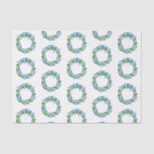 Watercolor Chinoiserie Wreath Christmas Tissue Paper