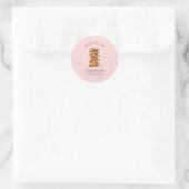 Watercolor Chocolate chip cookie Bakery  Classic Round Sticker (Bag)