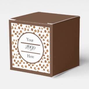 Watercolor Chocolate Chips Cookies Bakery LOGO Favor Box