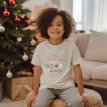 Watercolor Christmas cookie drinks candy cane  T-S T-Shirt<br><div class="desc">A fun festive design featuring watercolor winter favourites - hot chocolate,  candy cane,  stocking. Merry Christmas in contemporary script font,  perfect to celebrate the holiday season. can be edited,  part of a collection.</div>