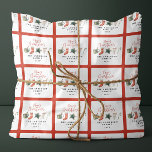 Watercolor Christmas cookie drinks candy cane  Wrapping Paper<br><div class="desc">A fun festive design featuring watercolor winter favourites - hot chocolate,  candy cane,  stocking. Merry Christmas in contemporary script font,  perfect to celebrate the holiday season. The Christmas gift wrap can be edited,  part of a collection.</div>