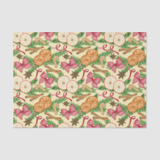 Watercolor Christmas Decorations and Cookies  Tissue Paper