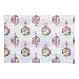 Watercolor Christmas decorations Pillowcase