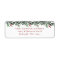Watercolor Christmas garland with berries 