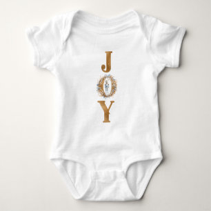 Watercolor Christmas Joy Nutcracker Baby Bodysuit