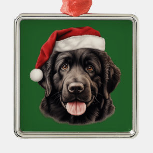 Watercolor Christmas  Newfoundland Ornament