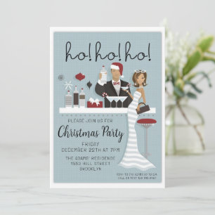 Watercolor Christmas Party Invitation
