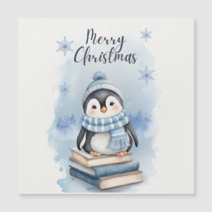 Watercolor Christmas Penguin