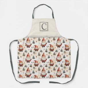 Watercolor Christmas Santa Claus 2 - Apron