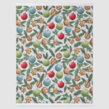 Watercolor Christmas Tissue Paper