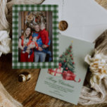 Watercolor Christmas Tree Photo Christmas Card<br><div class="desc">Spread holiday cheer with this elegant watercolor Christmas tree, with photo Christmas Card. This beautifully simple Holiday card is the perfect way to send your season's greetings. Easily to personalize the greeting and edit the fonts to your liking. This whimsical custom Christmas card is charming way to remind your friends...</div>