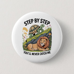 Watercolor Christmas Turtle 2 Inch Round Button
