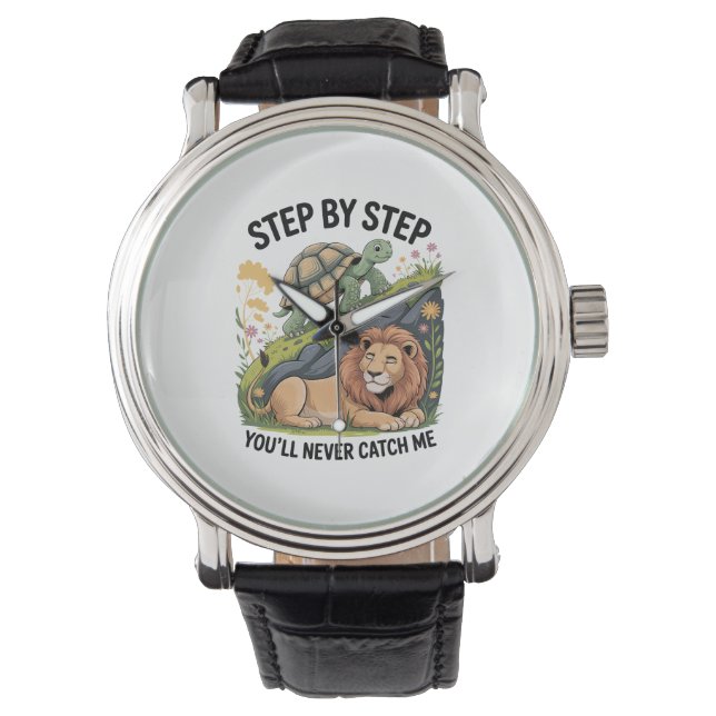 Watercolor Christmas Turtle Watch (Front)