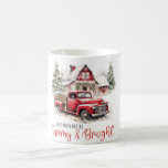 Watercolor Christmas Vintage Truck and Barn Coffee Mug<br><div class="desc">Watercolor Christmas Vintage Truck and Barn Coffee Mug
Home & Living > Kitchen & Dining > Drinkware > Mugs & Cups</div>