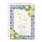 Watercolor Ciao, Baby! Italian Lemon Baby Shower