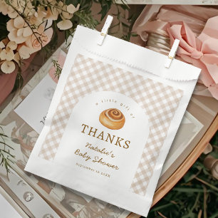 Watercolor Cinnamon Bun In The Oven Baby Shower Favour Bag