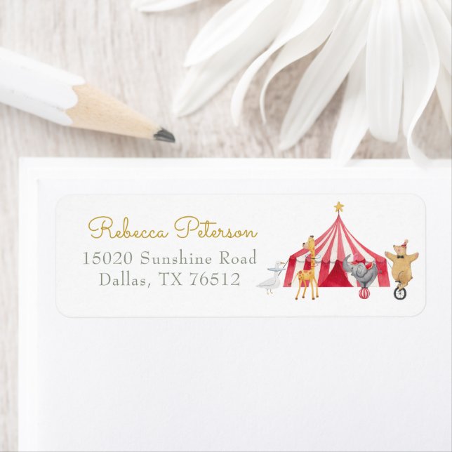 Watercolor Circus Carnival Baby Shower  (Insitu)