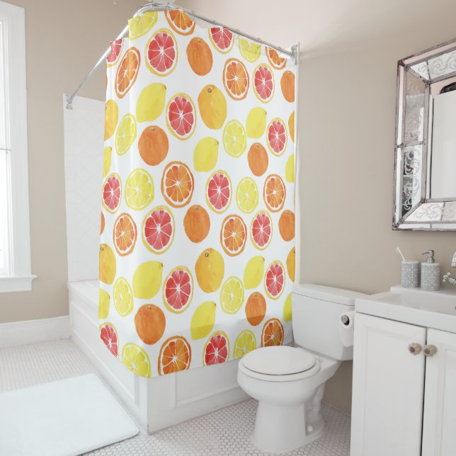 Watercolor Citrus Fruit Pattern (In Situ)