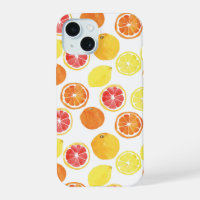 Watercolor Citrus Fruit Pattern