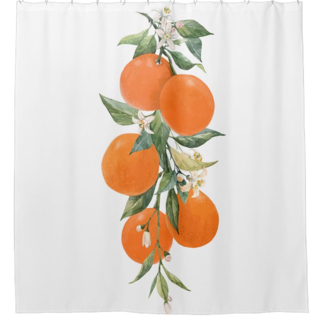 Watercolor citrus fruits orange lemon (Front)