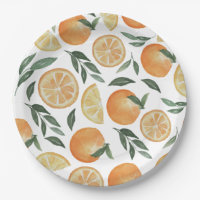 Watercolor Citrus | Garden Orange Wedding Dessert