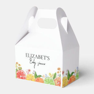 Watercolor Citrus Little Cutie Baby Shower  Favor Box