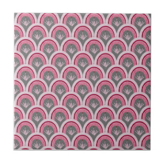 Watercolor Classic Pink Hand-drawn  Tile