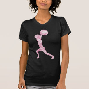 Watercolor Clean & Jerk in Pink T-Shirt