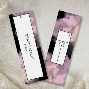 Watercolor Clothing Hang tag Black