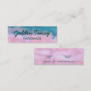 Watercolor Clothing Jewelry Price Size Hang Tag