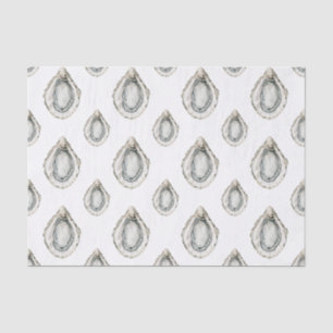 Watercolor Coastal Oysters Tissue Paper