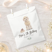 Watercolor Cockapoo Dog Birthday Thank You