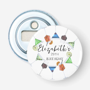 Watercolor cocktail party bottle opener
