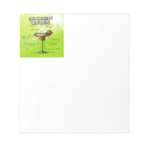 Watercolor Cocktail Recipe Notepad